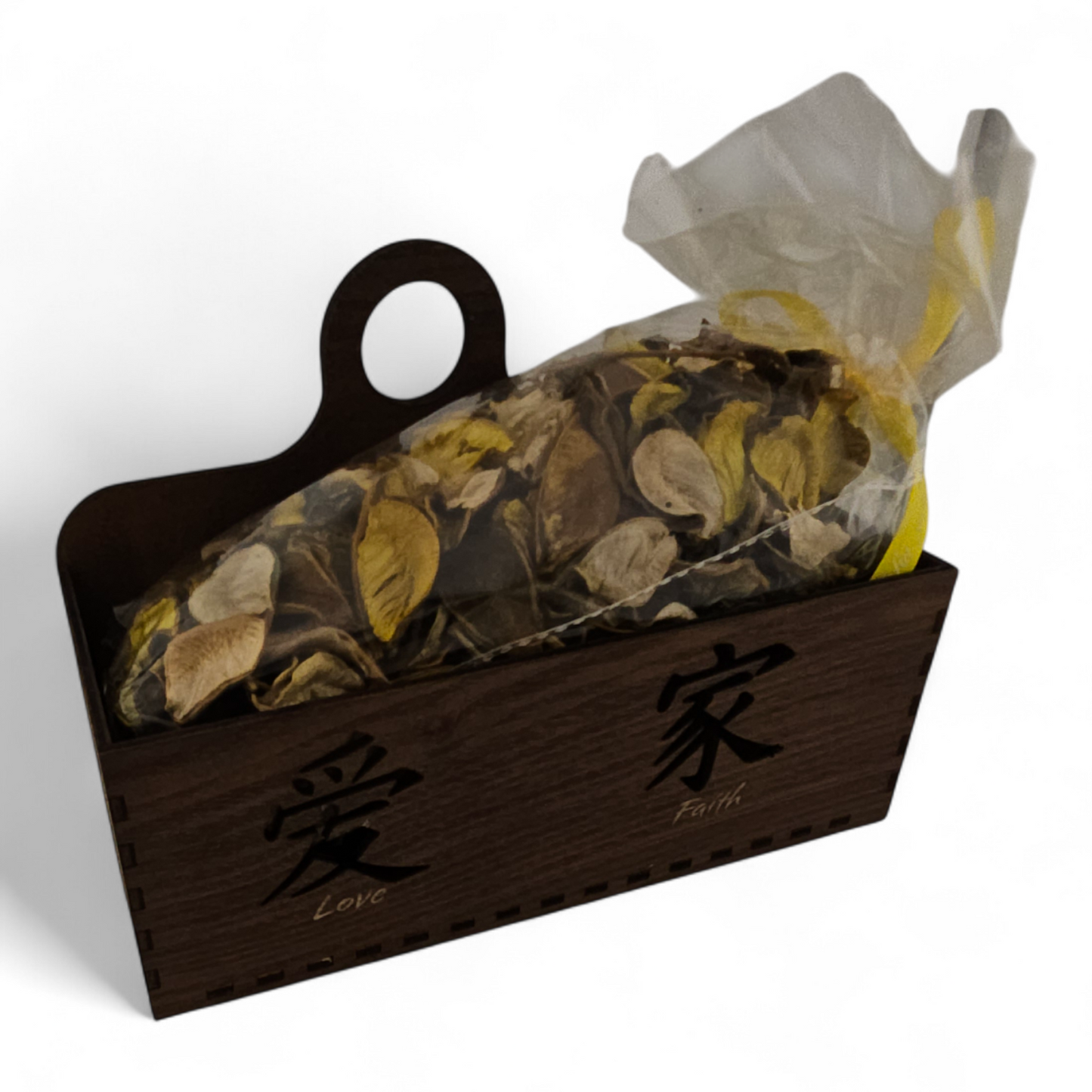 Potpourri Basket with Flower Petals