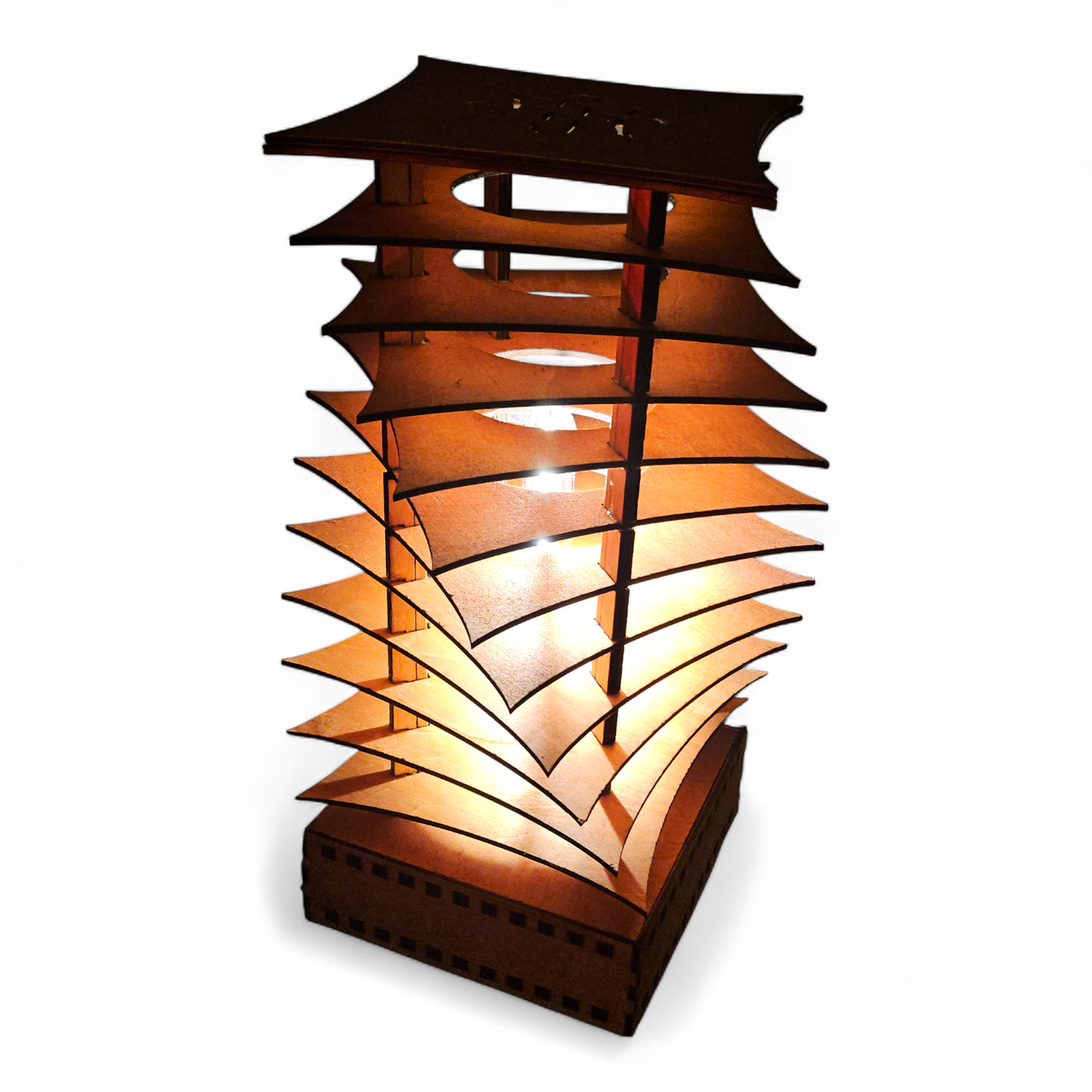 Handmade Artistic Louvered Table Lamp