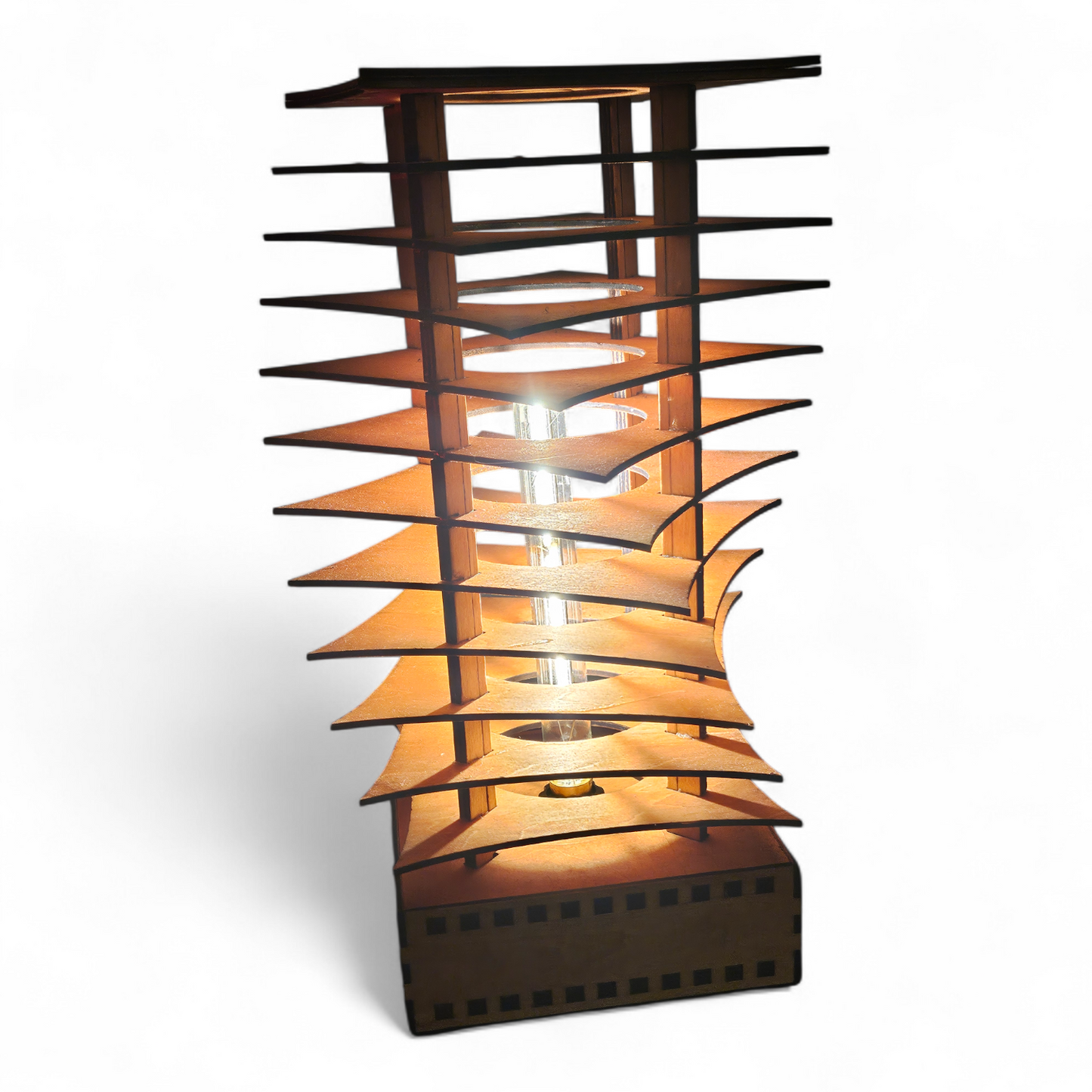 Handmade Artistic Louvered Table Lamp