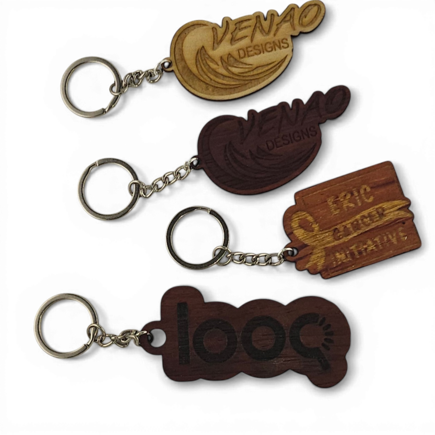 Custom Cut Wooden Keyring