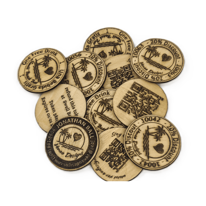 Wooden Nickel - Pack of 25