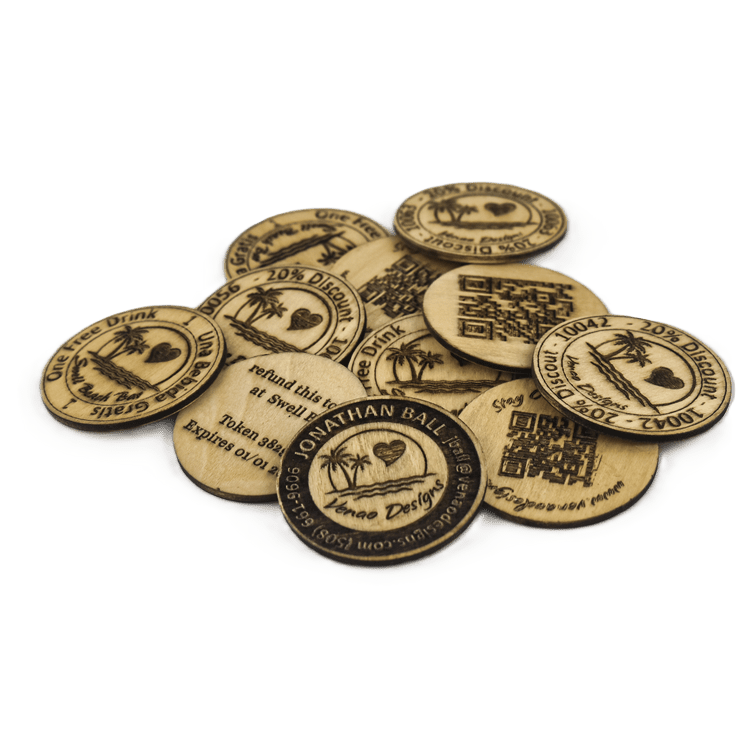 Wooden Nickel - Pack of 25