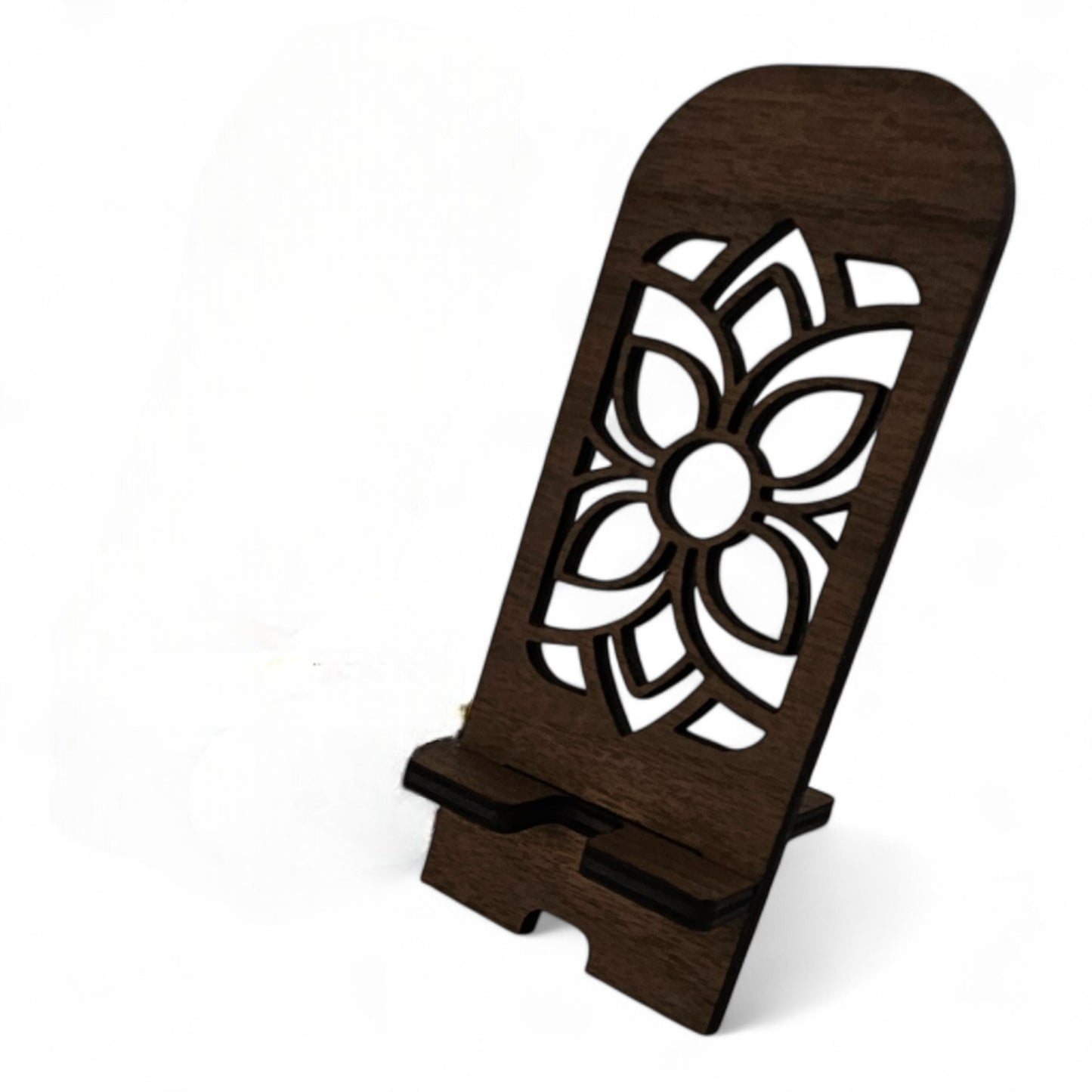 Wood Engraved IPhone Stand