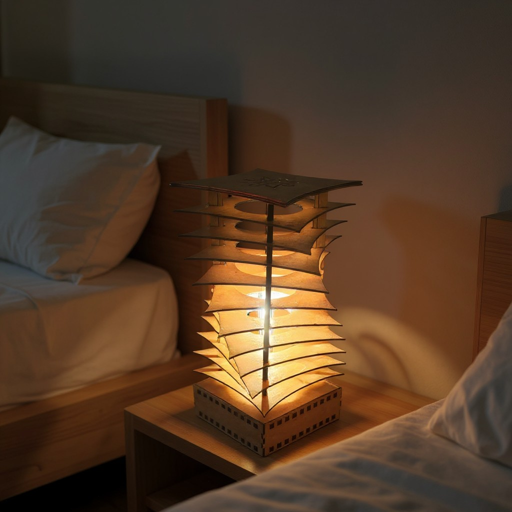 Handmade Artistic Louvered Table Lamp