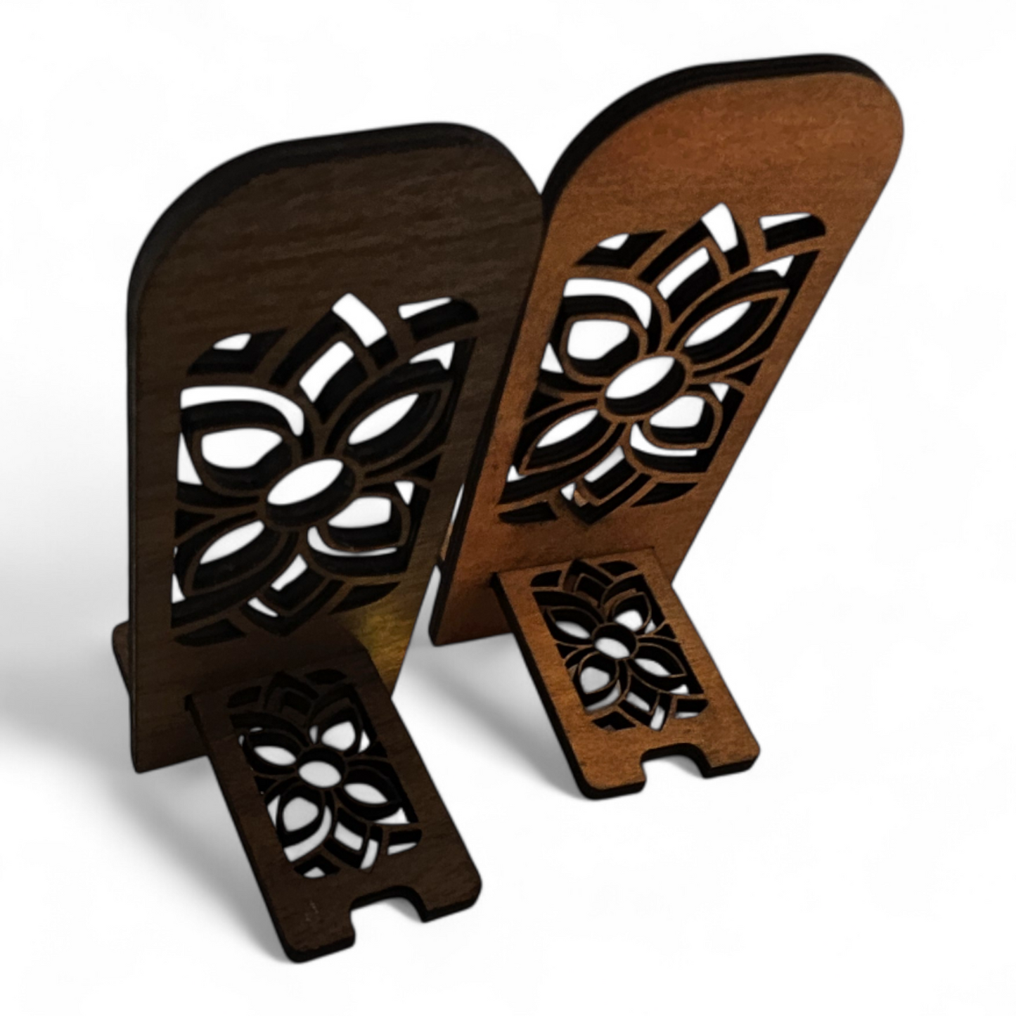 Wood Engraved IPhone Stand