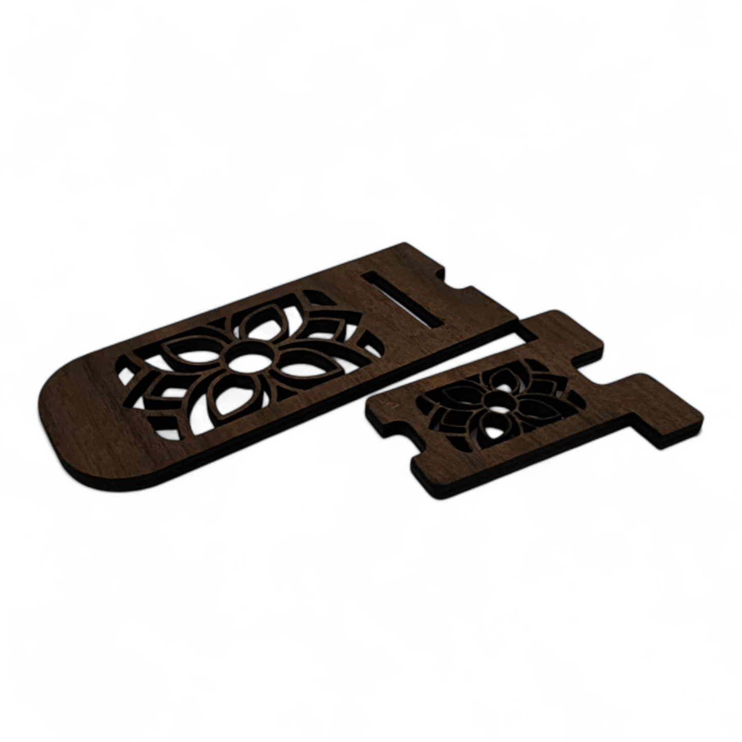 Wood Engraved IPhone Stand