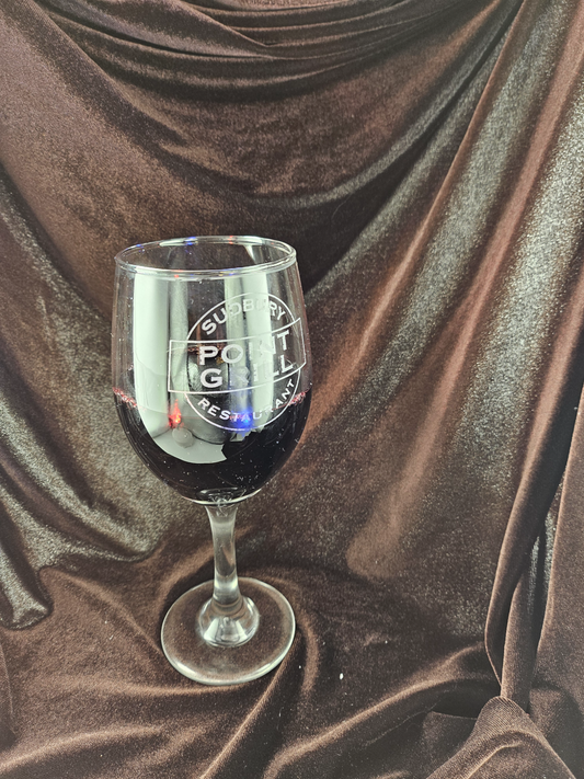 Wine Glass 12 oz - Engraved