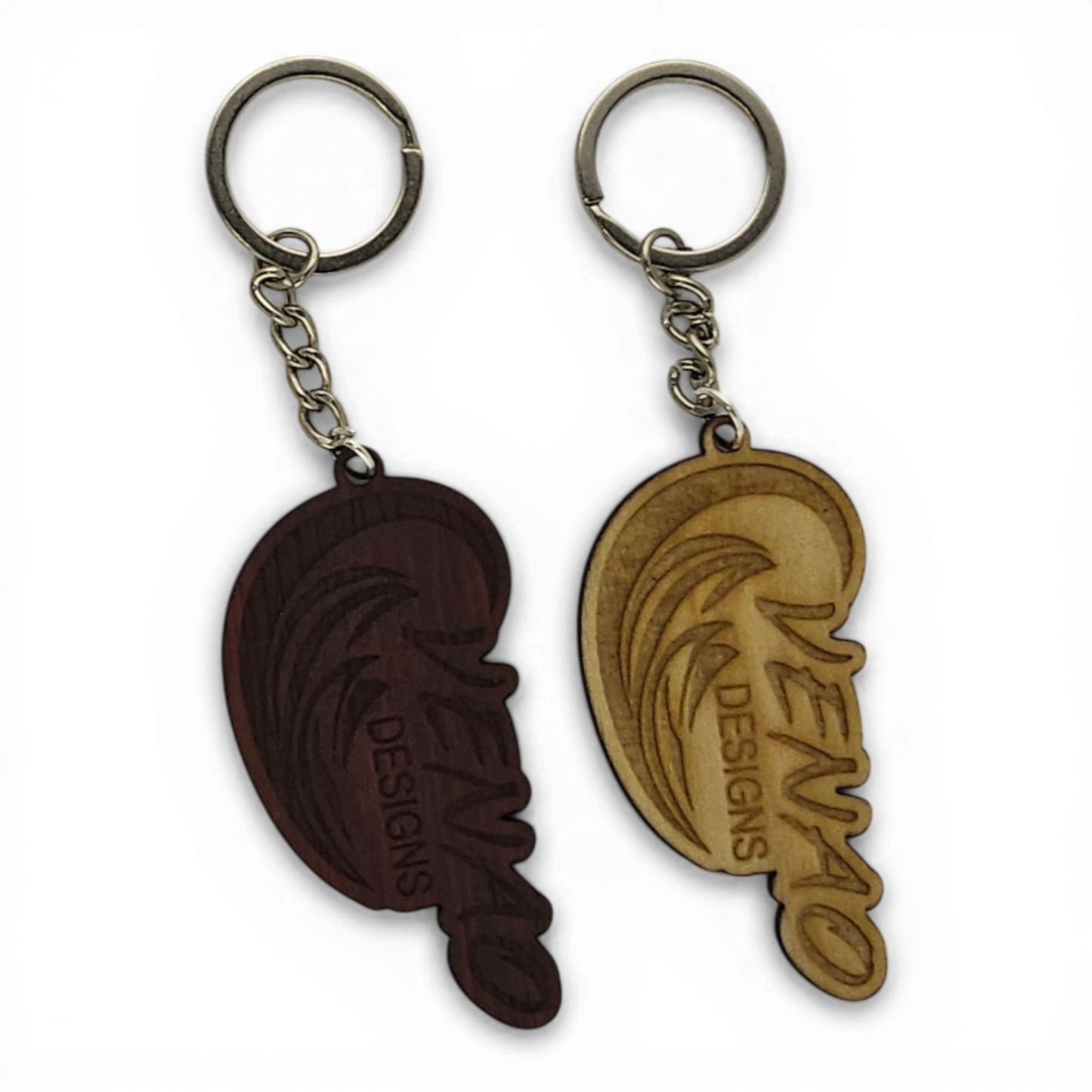 Custom Cut Wooden Keyring