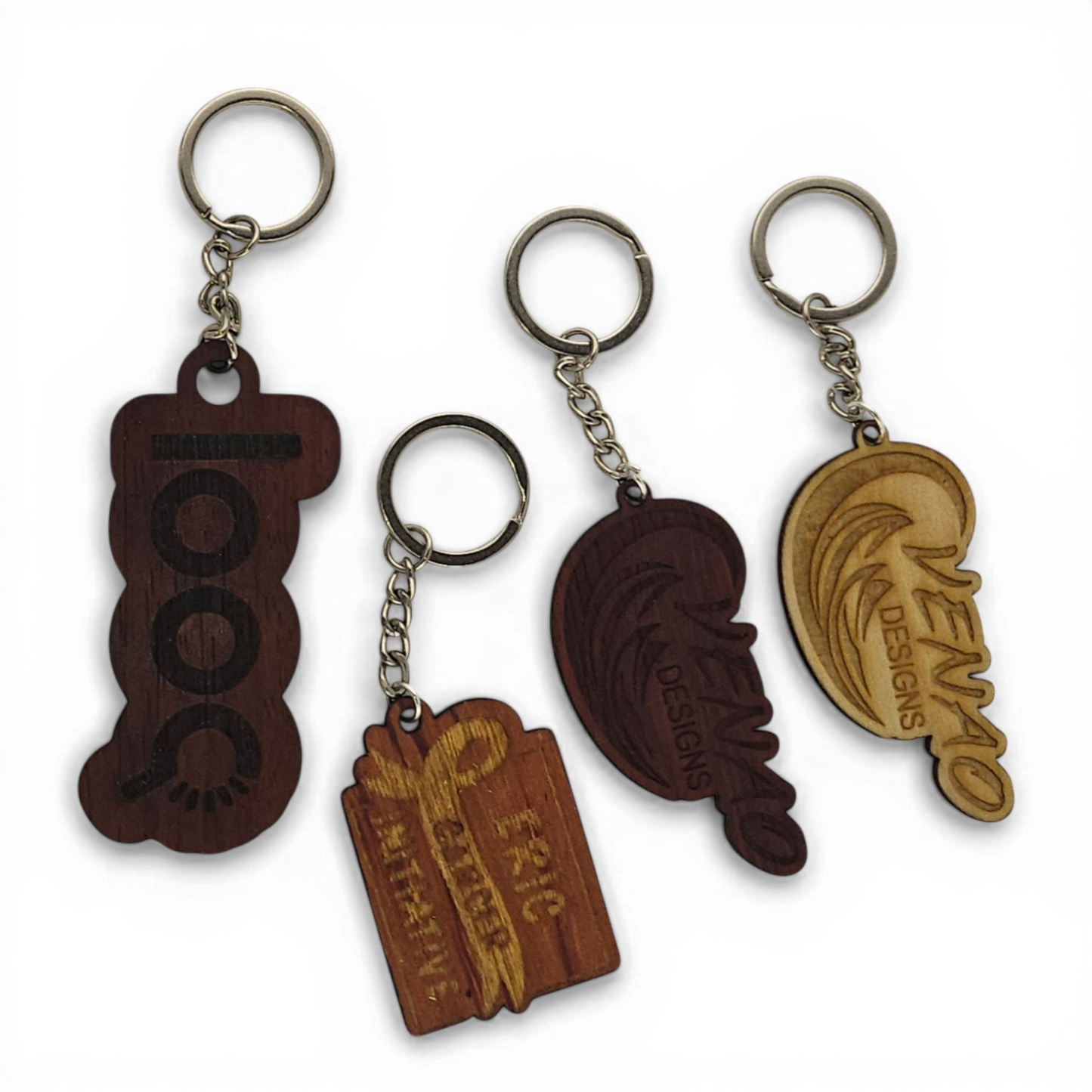 Custom Cut Wooden Keyring
