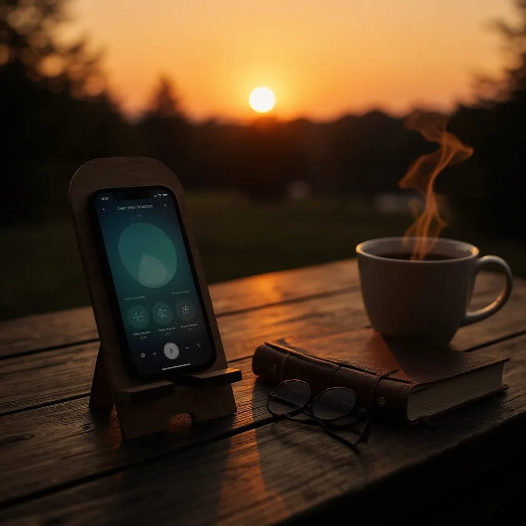 Wood Engraved IPhone Stand