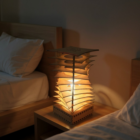 Handmade Artistic Louvered Table Lamp